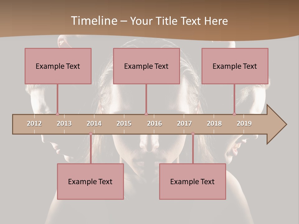 Mental Face Darkness PowerPoint Template
