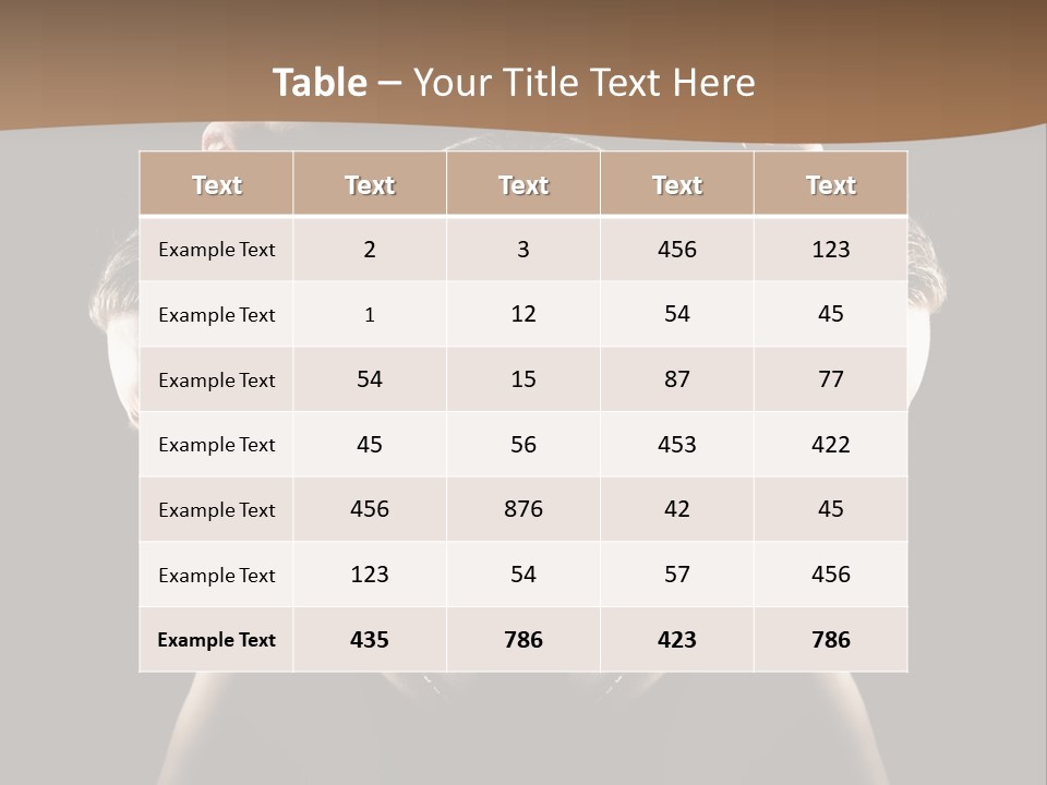 Mental Face Darkness PowerPoint Template