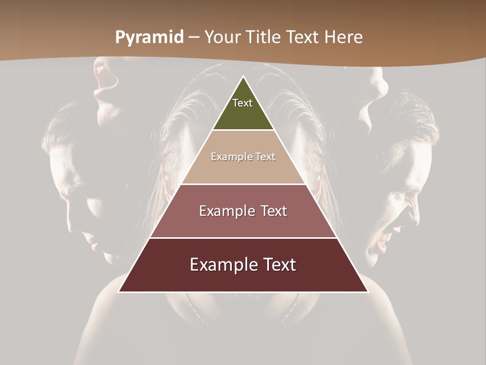 Mental Face Darkness PowerPoint Template
