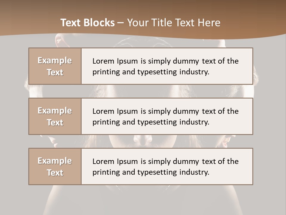 Mental Face Darkness PowerPoint Template