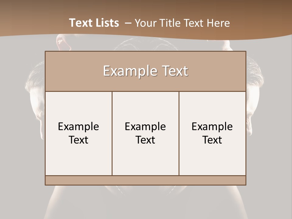 Mental Face Darkness PowerPoint Template