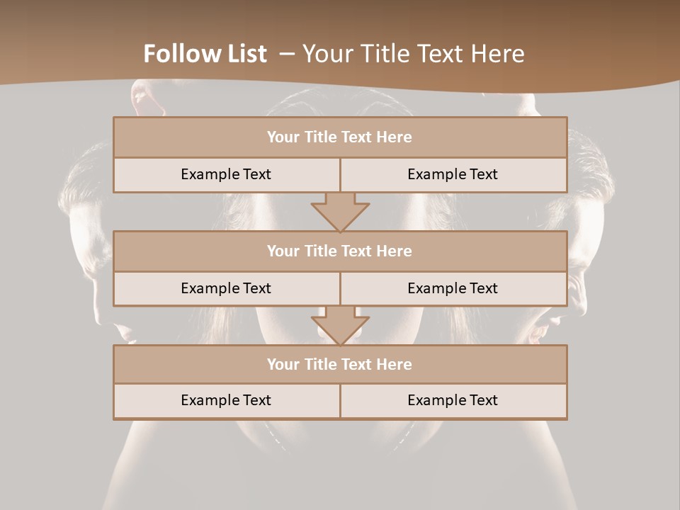 Mental Face Darkness PowerPoint Template