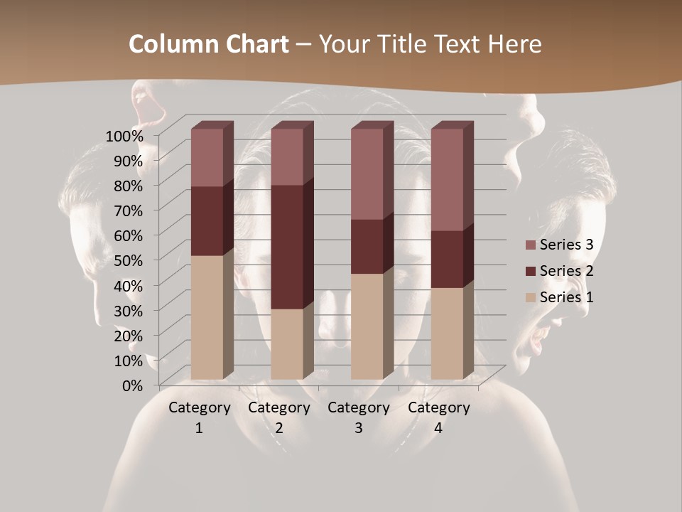 Mental Face Darkness PowerPoint Template