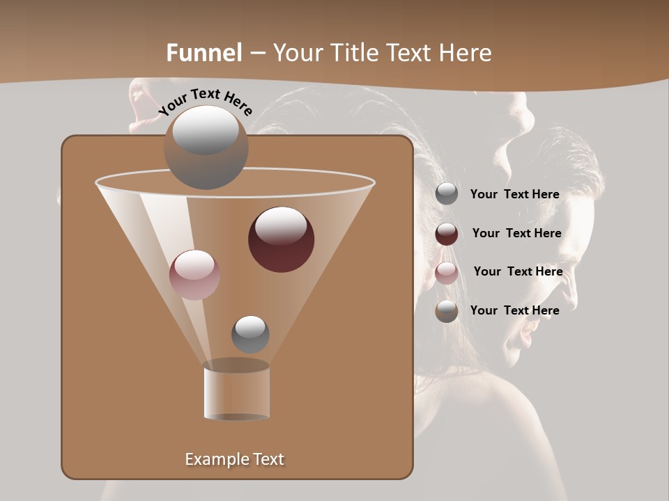Mental Face Darkness PowerPoint Template