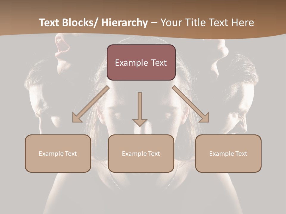 Mental Face Darkness PowerPoint Template