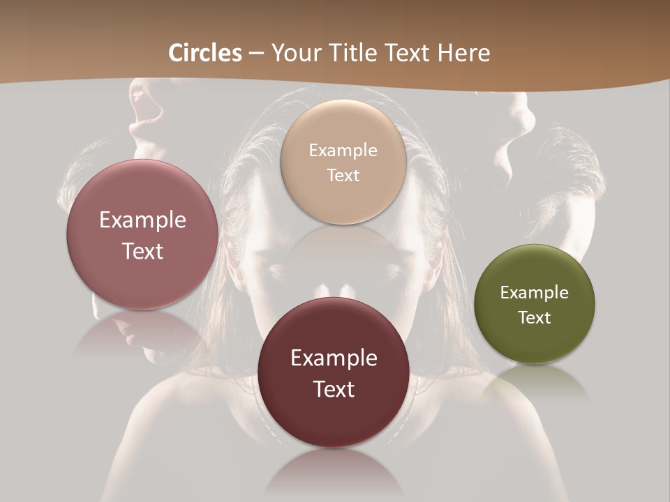 Mental Face Darkness PowerPoint Template