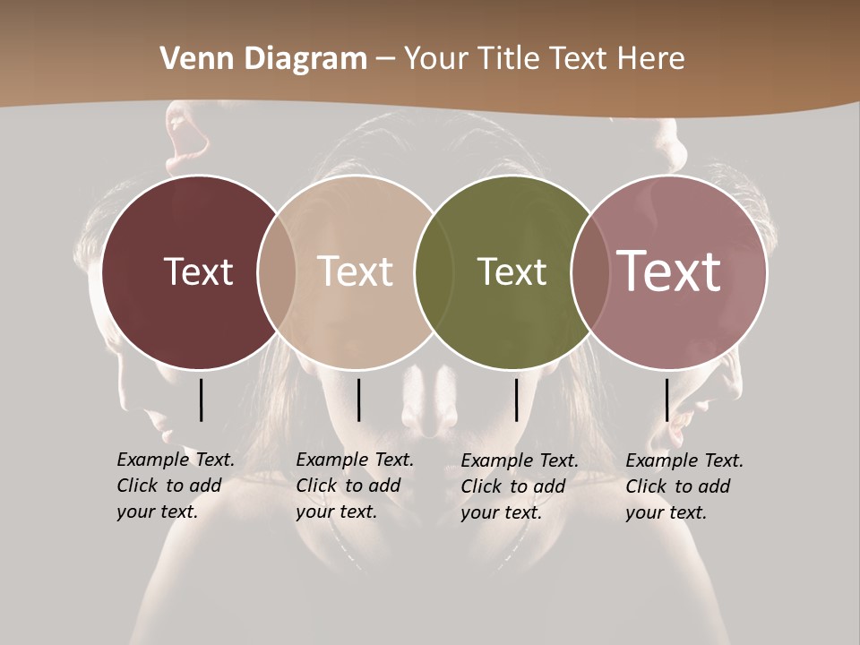 Mental Face Darkness PowerPoint Template