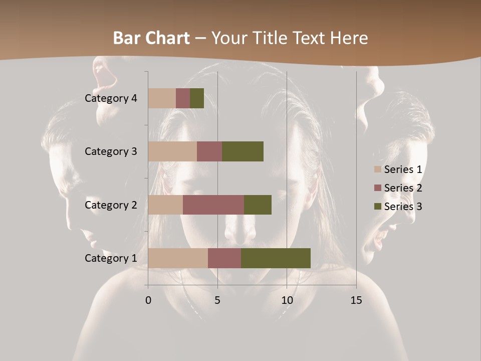 Mental Face Darkness PowerPoint Template