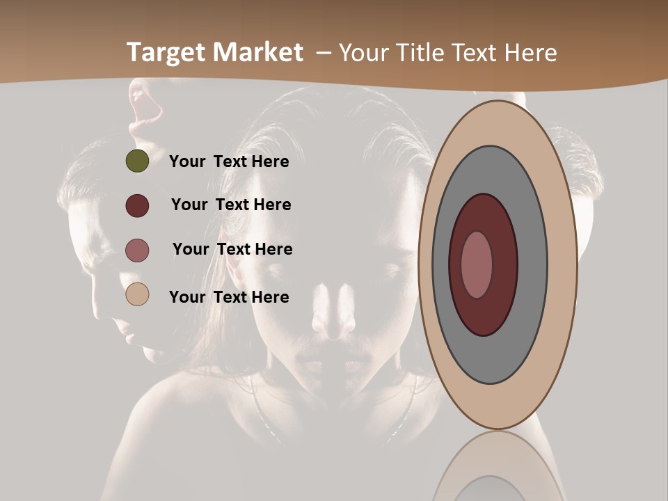 Mental Face Darkness PowerPoint Template