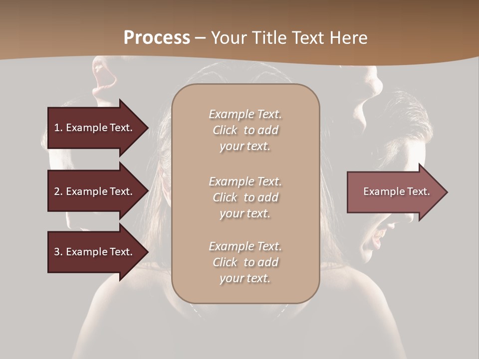 Mental Face Darkness PowerPoint Template