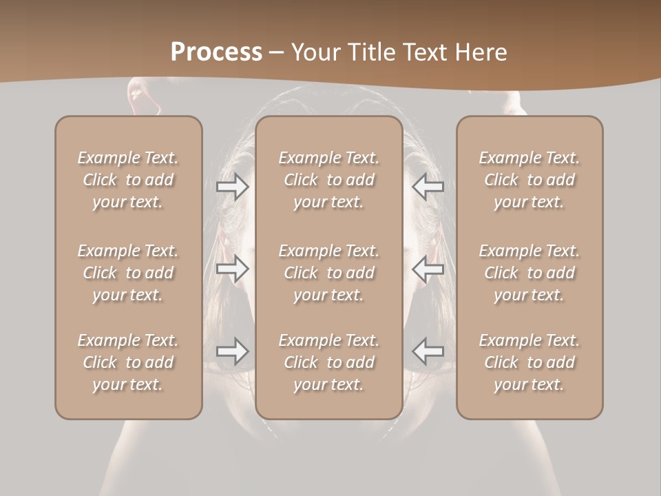 Mental Face Darkness PowerPoint Template