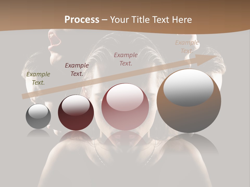Mental Face Darkness PowerPoint Template