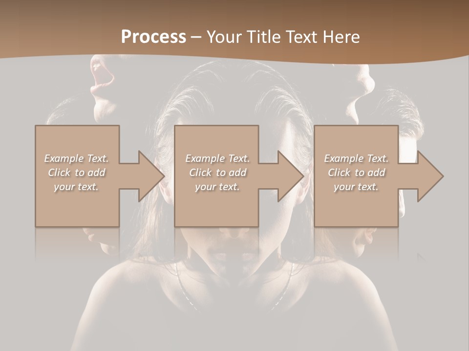 Mental Face Darkness PowerPoint Template