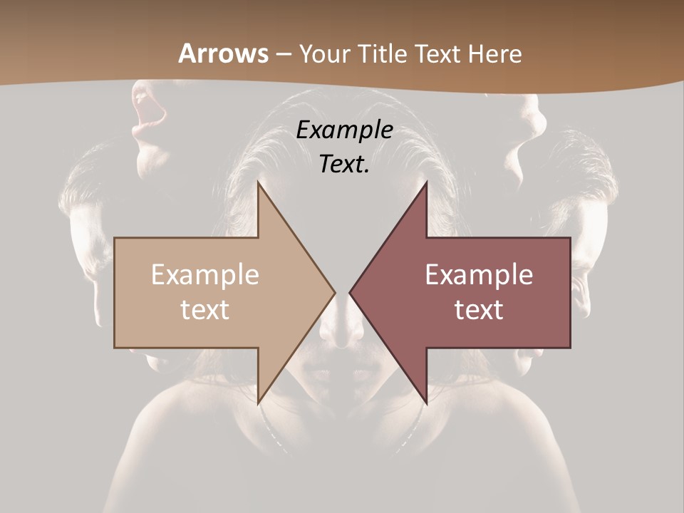 Mental Face Darkness PowerPoint Template