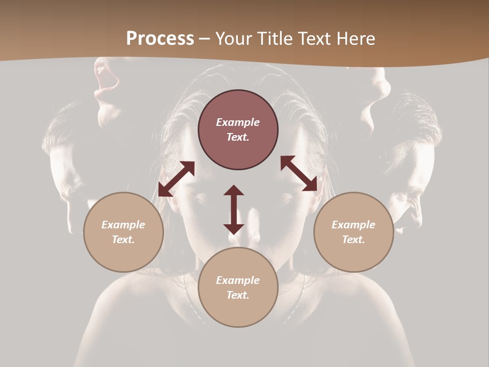 Mental Face Darkness PowerPoint Template