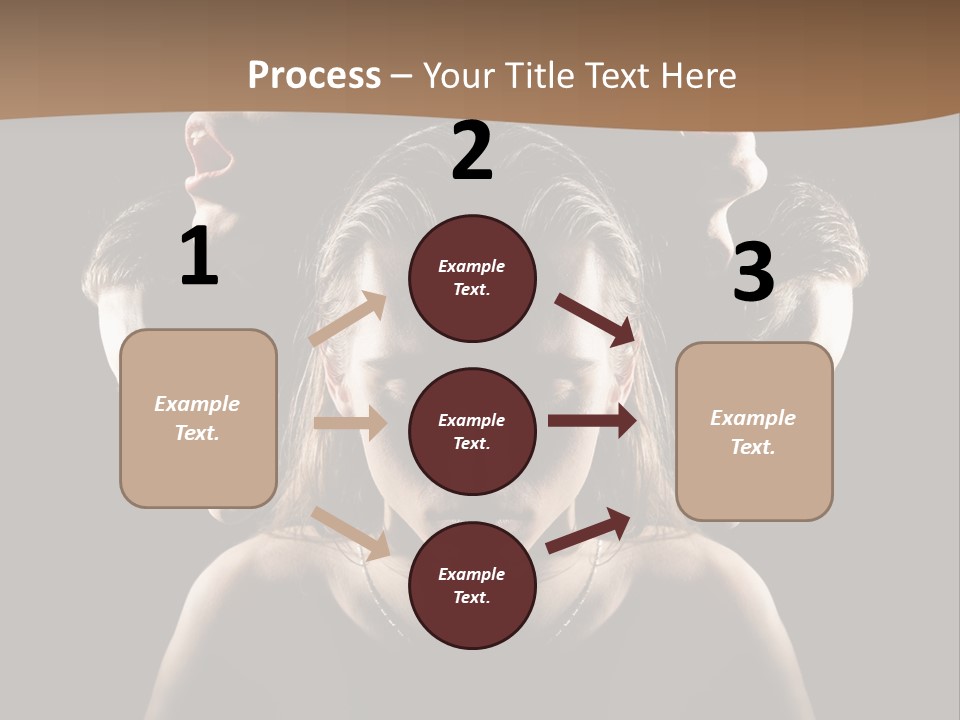 Mental Face Darkness PowerPoint Template