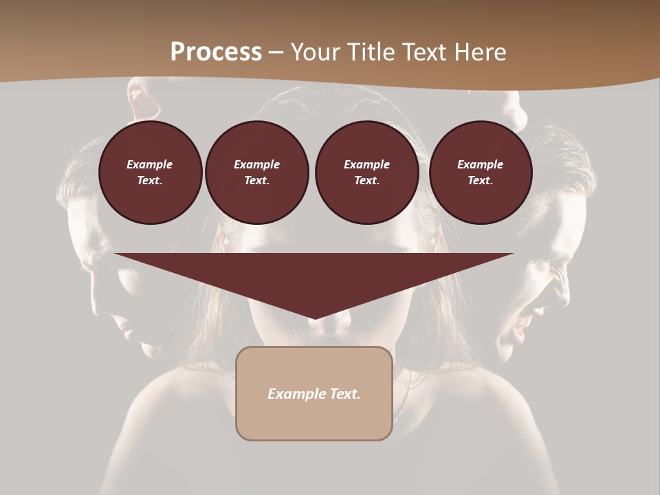 Mental Face Darkness PowerPoint Template