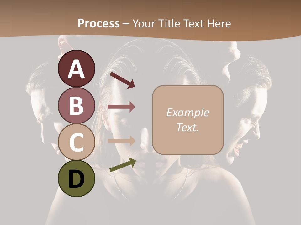 Mental Face Darkness PowerPoint Template