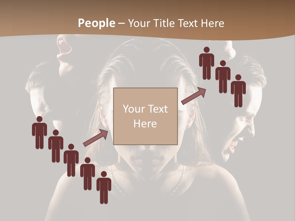 Mental Face Darkness PowerPoint Template