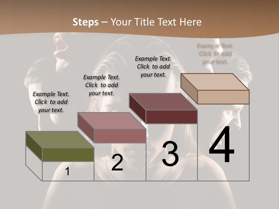 Mental Face Darkness PowerPoint Template