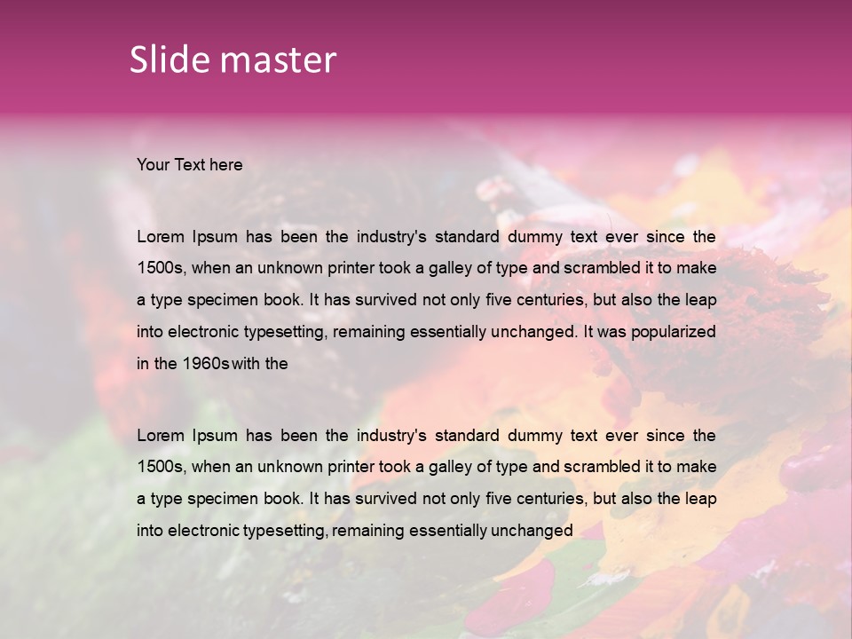 Artist Object Cutout PowerPoint Template