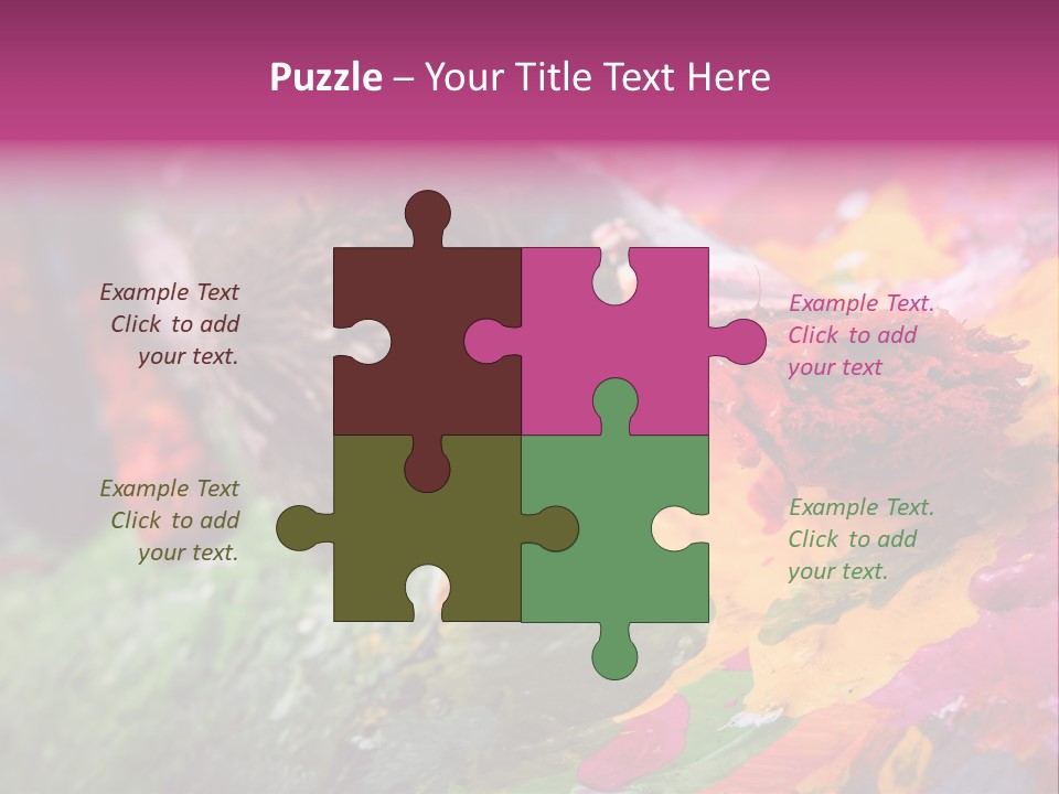 Artist Object Cutout PowerPoint Template