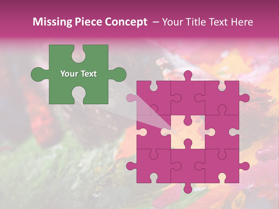 Artist Object Cutout PowerPoint Template