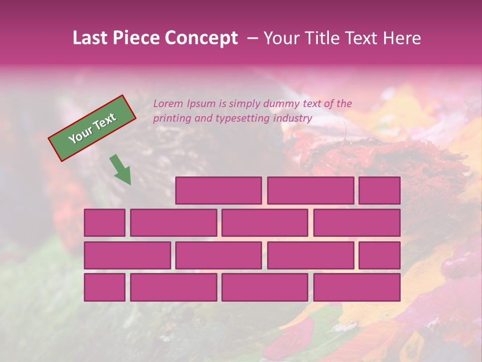 Artist Object Cutout PowerPoint Template