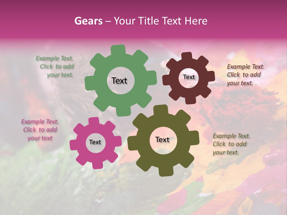 Artist Object Cutout PowerPoint Template