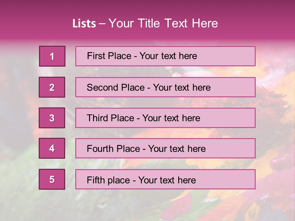 Artist Object Cutout PowerPoint Template