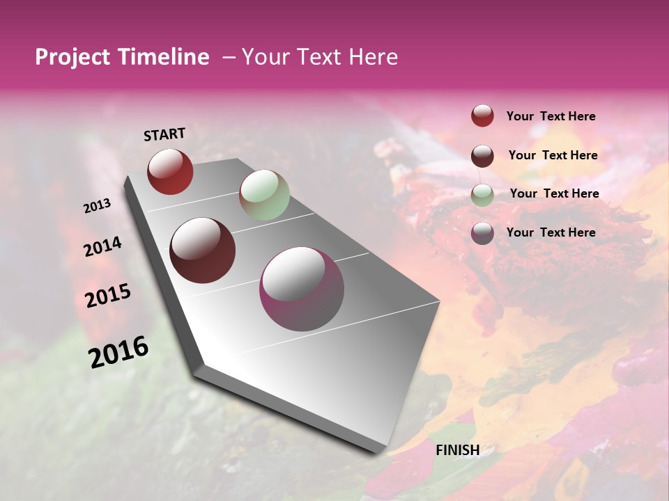 Artist Object Cutout PowerPoint Template