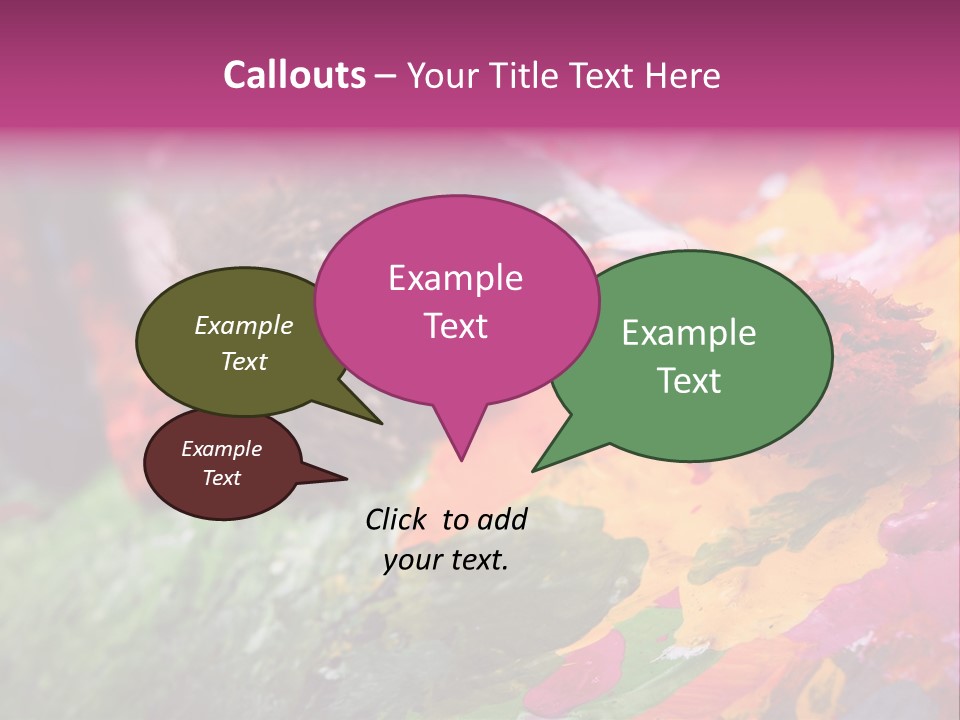 Artist Object Cutout PowerPoint Template