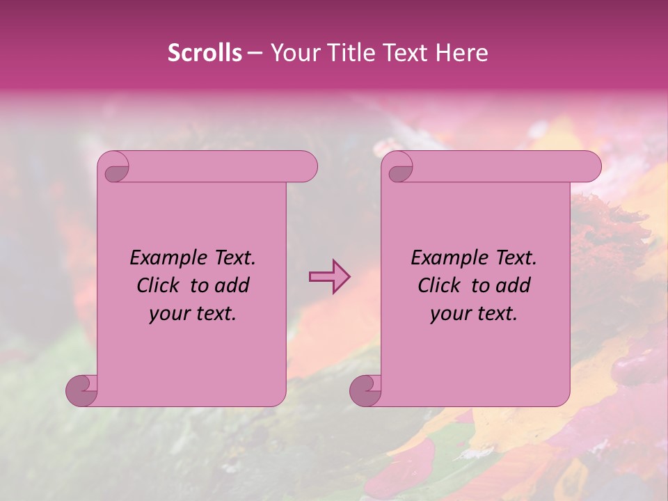 Artist Object Cutout PowerPoint Template