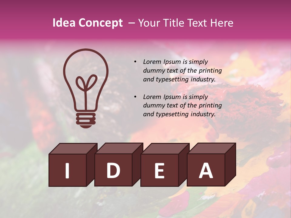 Artist Object Cutout PowerPoint Template