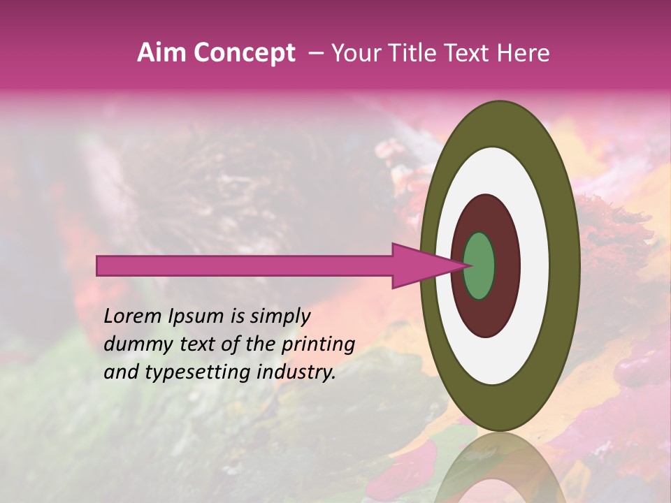 Artist Object Cutout PowerPoint Template