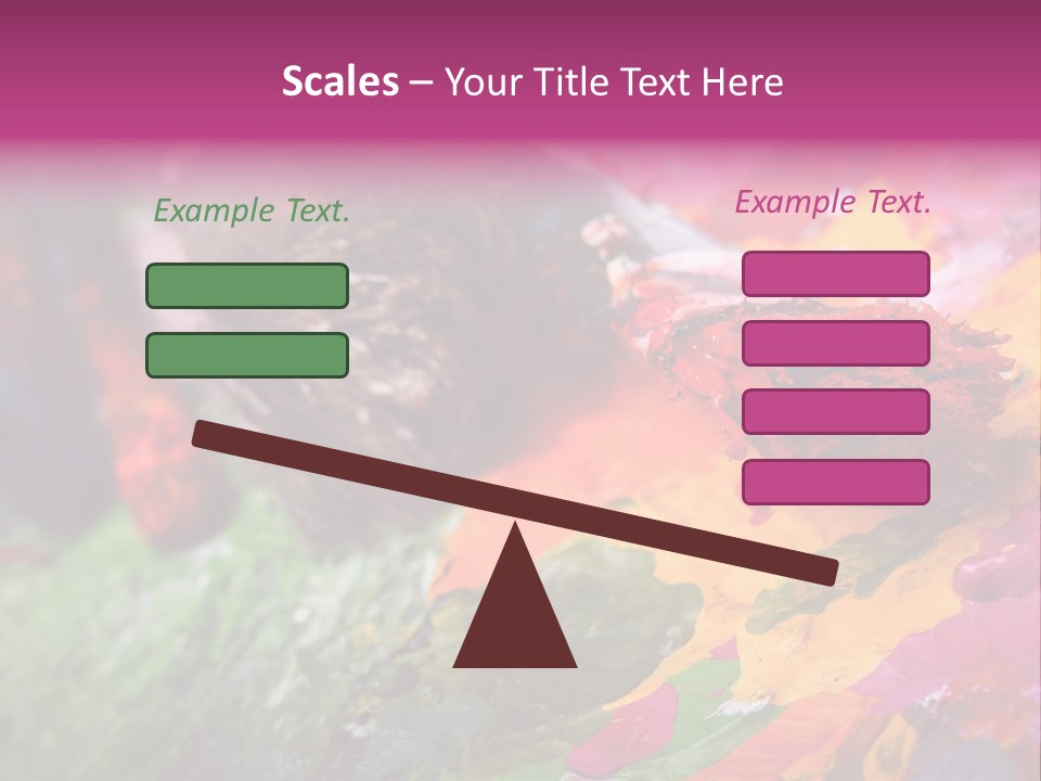 Artist Object Cutout PowerPoint Template