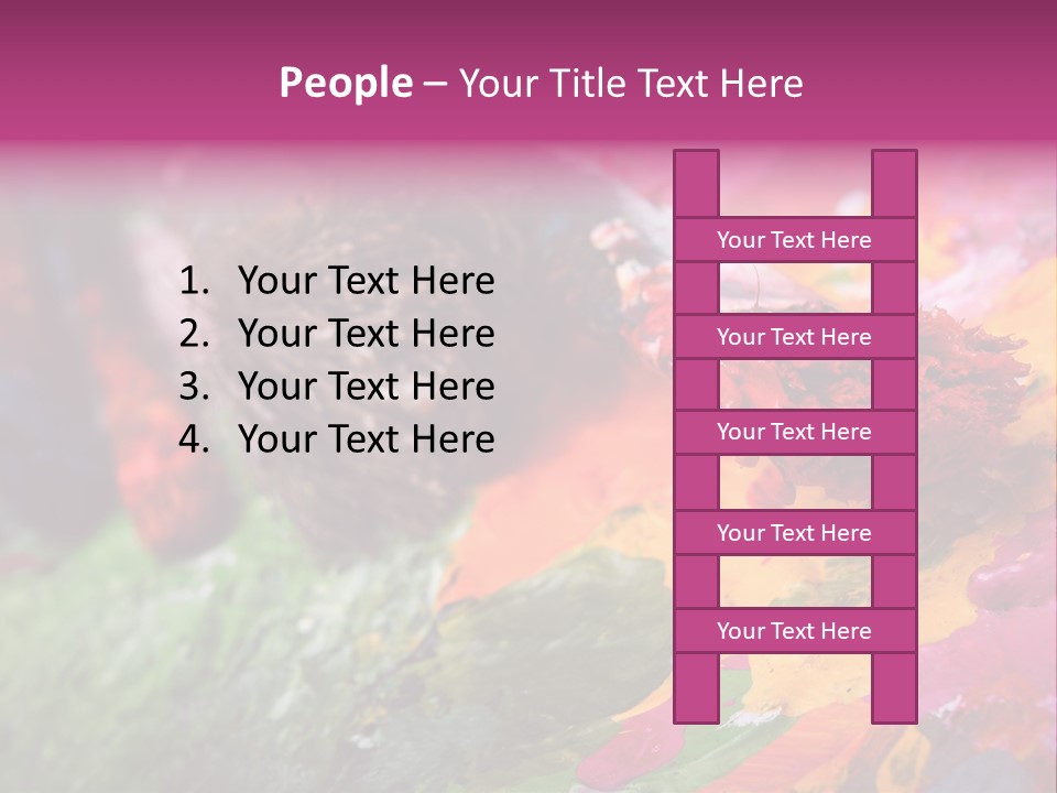 Artist Object Cutout PowerPoint Template