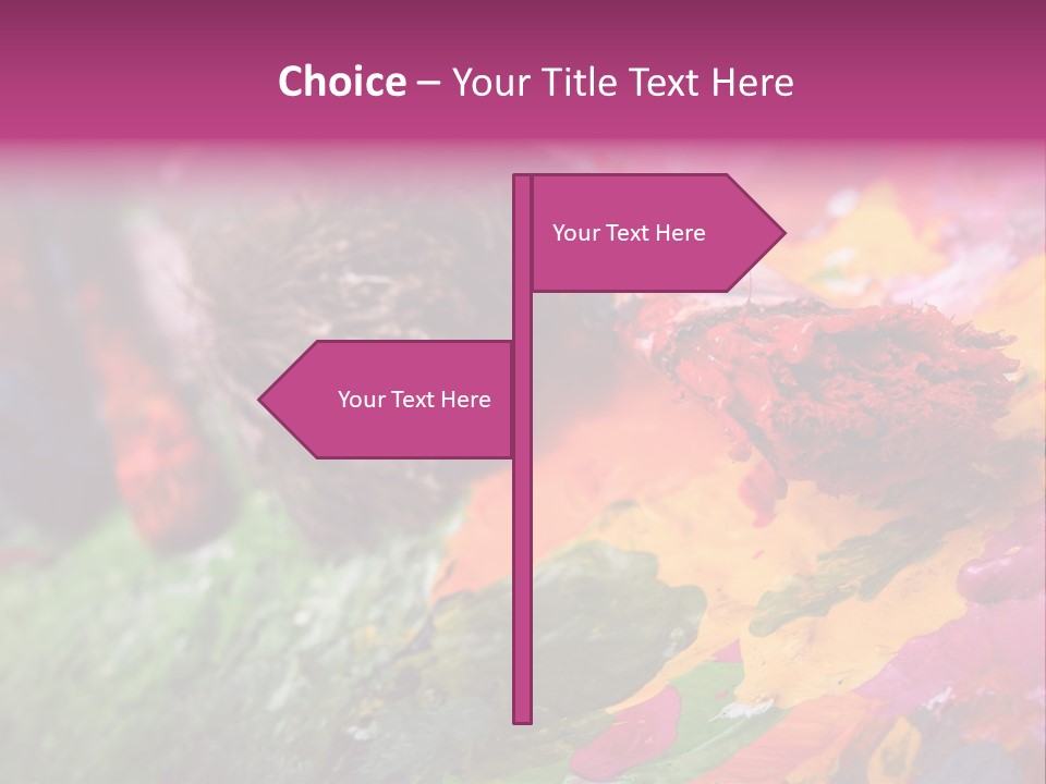 Artist Object Cutout PowerPoint Template