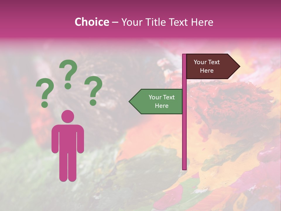 Artist Object Cutout PowerPoint Template