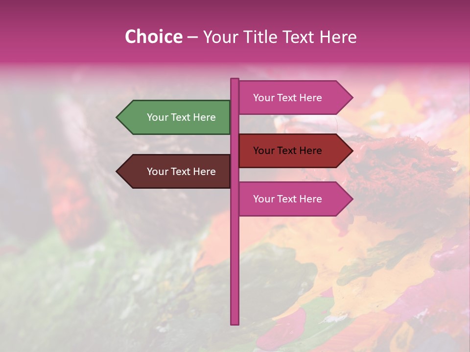 Artist Object Cutout PowerPoint Template