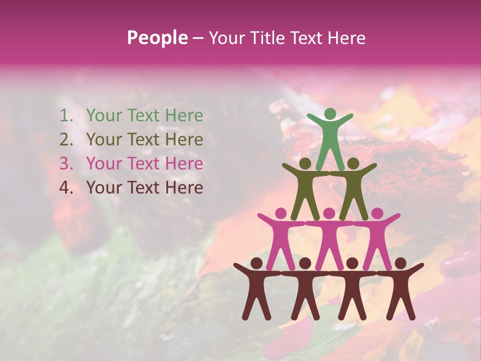 Artist Object Cutout PowerPoint Template