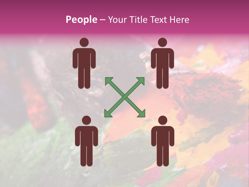 Artist Object Cutout PowerPoint Template