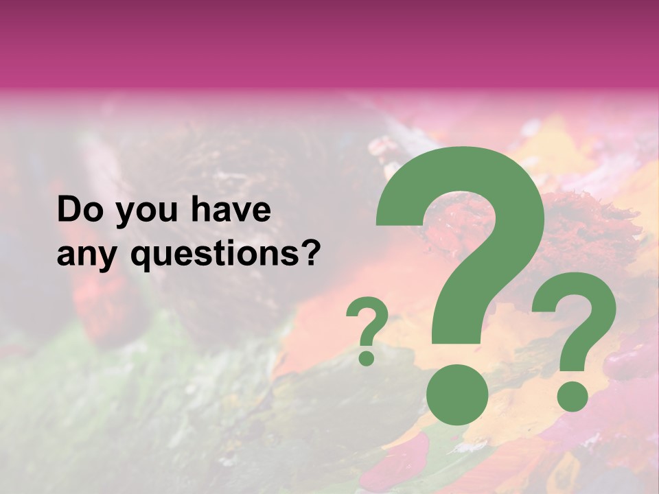 Artist Object Cutout PowerPoint Template