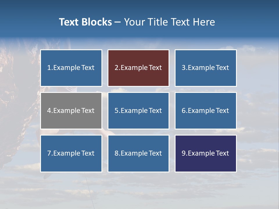 A Woman Climbing Up The Side Of A Cliff PowerPoint Template