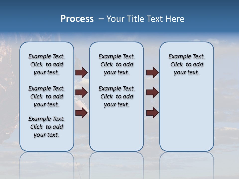 A Woman Climbing Up The Side Of A Cliff PowerPoint Template