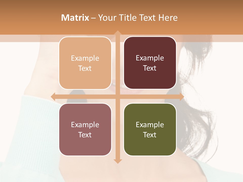 Showing Confident Woman PowerPoint Template