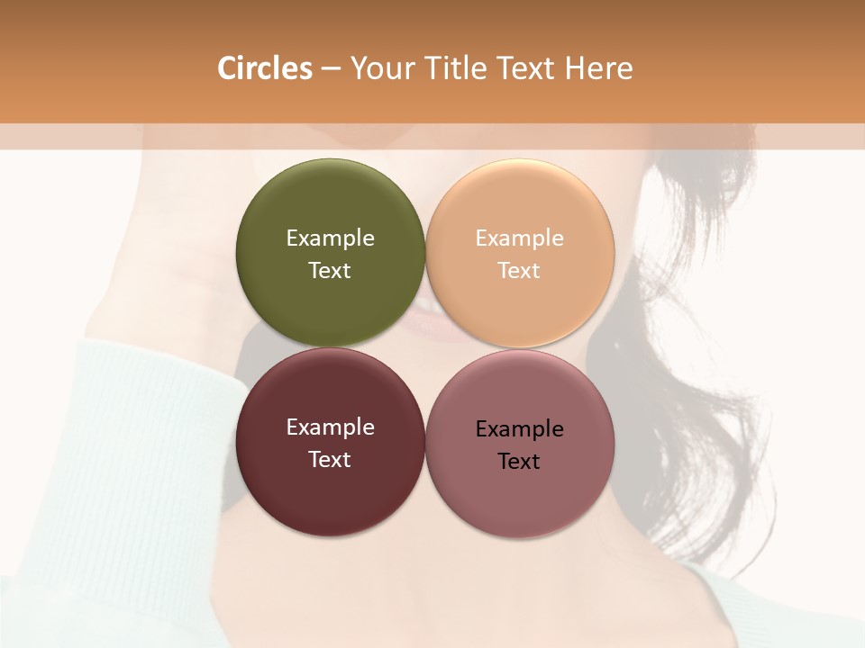 Showing Confident Woman PowerPoint Template