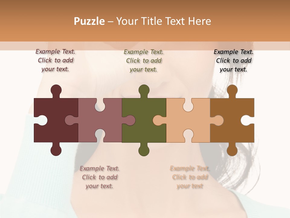 Showing Confident Woman PowerPoint Template