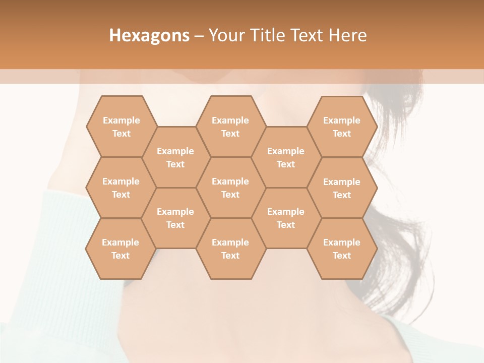 Showing Confident Woman PowerPoint Template