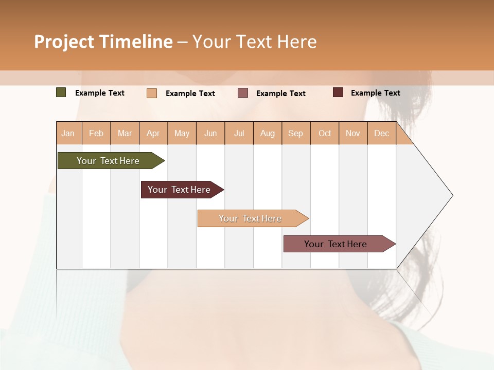 Showing Confident Woman PowerPoint Template